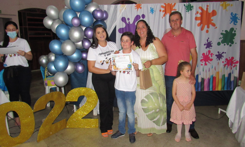 Formatura dos alunos do 5° ano do Ensino Fundamental