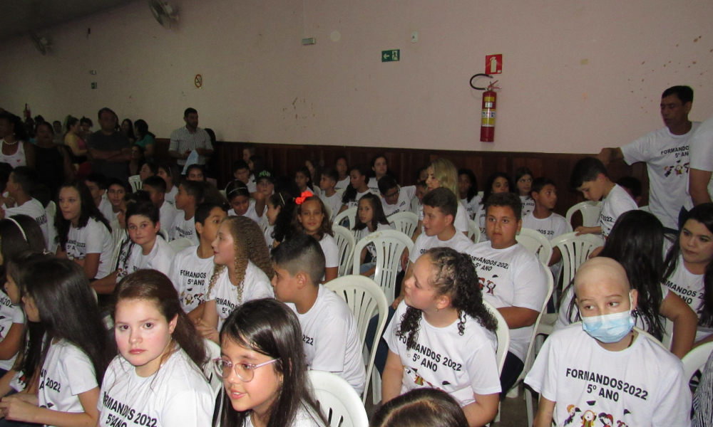 Formatura dos alunos do 5° ano do Ensino Fundamental