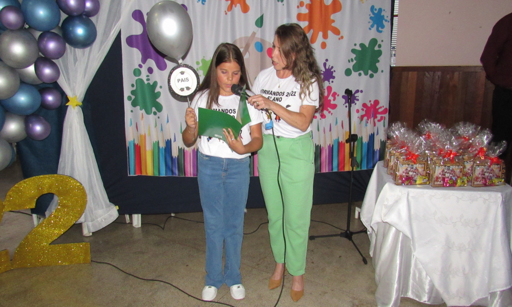 Formatura dos alunos do 5° ano do Ensino Fundamental