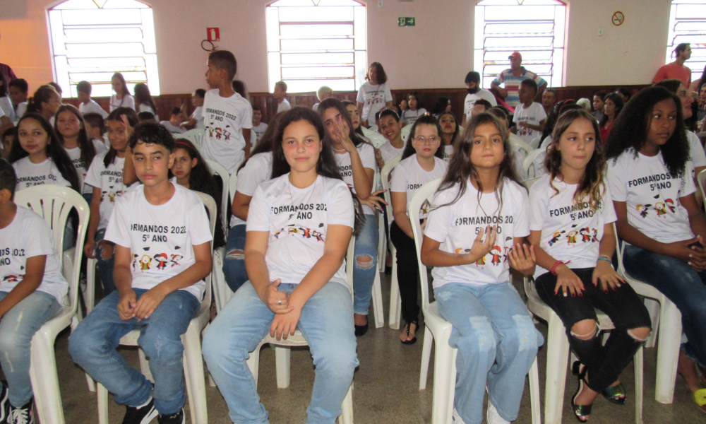 Formatura dos alunos do 5° ano do Ensino Fundamental