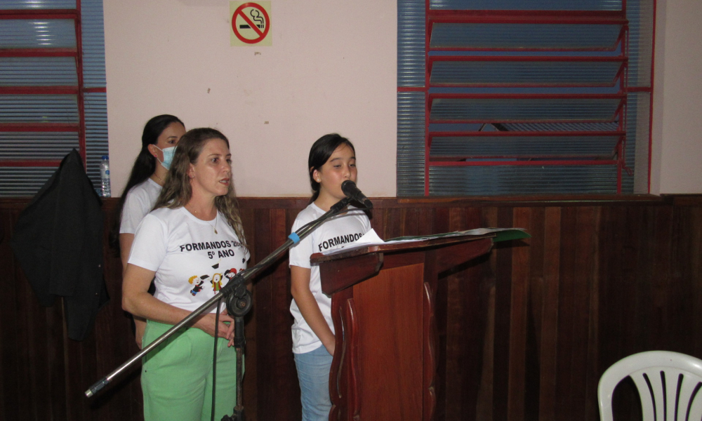 Formatura dos alunos do 5° ano do Ensino Fundamental