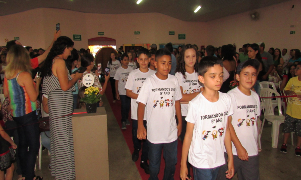 Formatura dos alunos do 5° ano do Ensino Fundamental