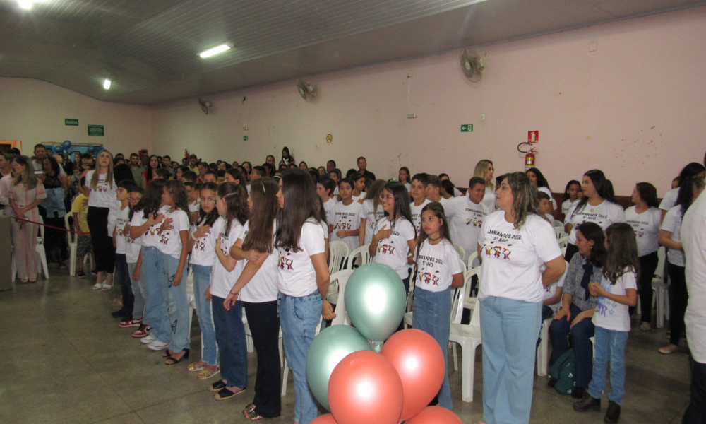 Formatura dos alunos do 5° ano do Ensino Fundamental