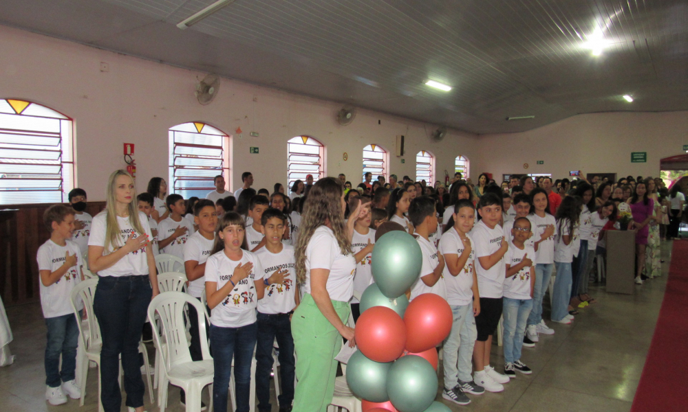 Formatura dos alunos do 5° ano do Ensino Fundamental