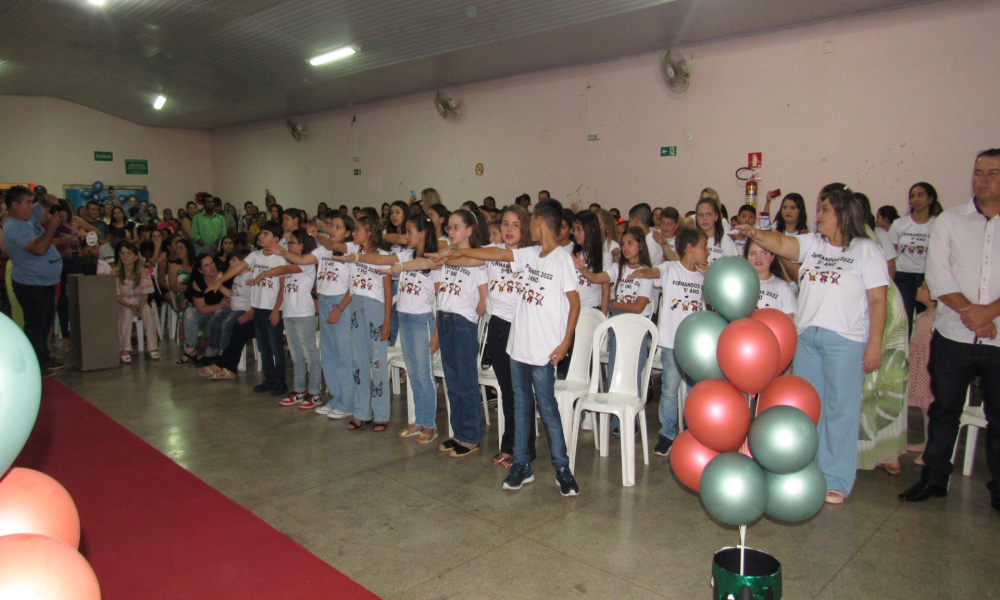 Formatura dos alunos do 5° ano do Ensino Fundamental