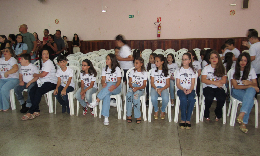 Formatura dos alunos do 5° ano do Ensino Fundamental