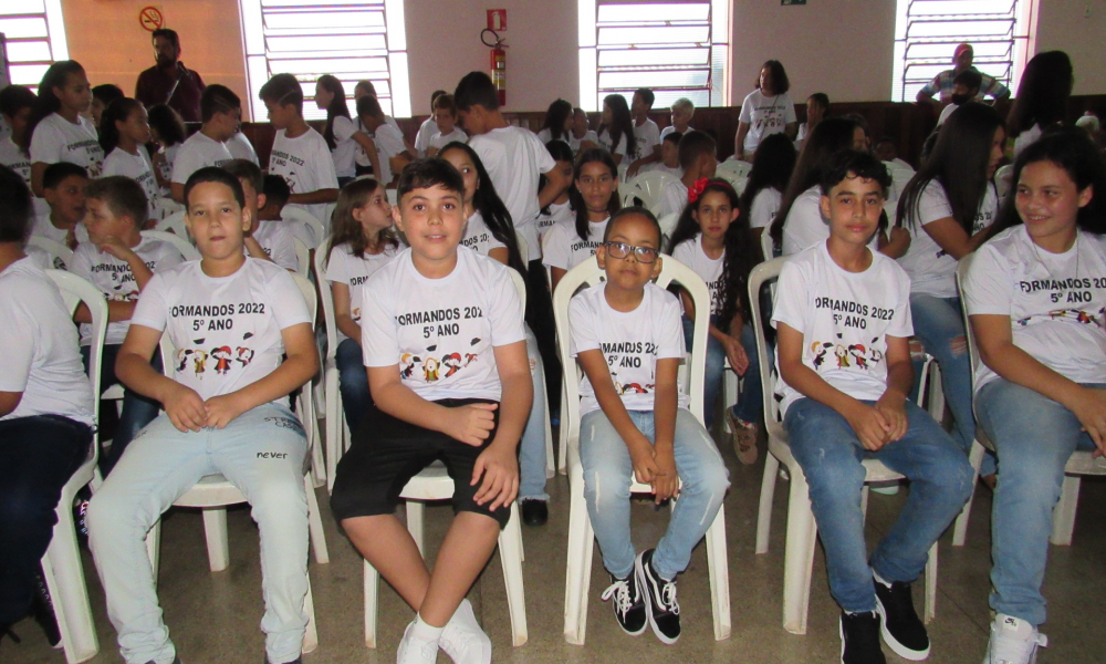 Formatura dos alunos do 5° ano do Ensino Fundamental