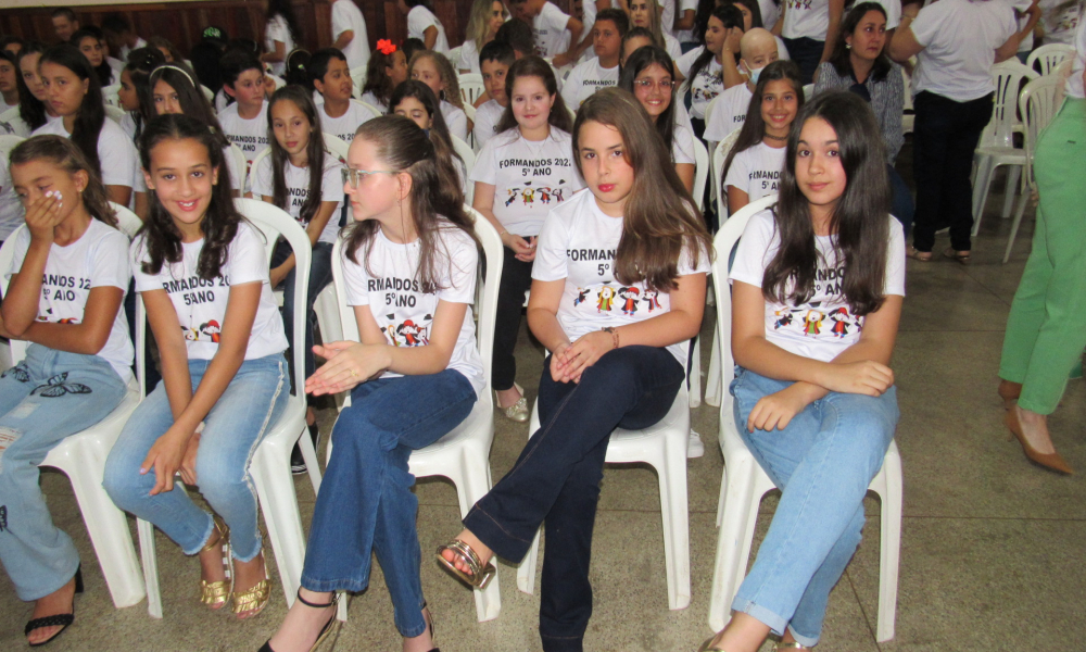 Formatura dos alunos do 5° ano do Ensino Fundamental