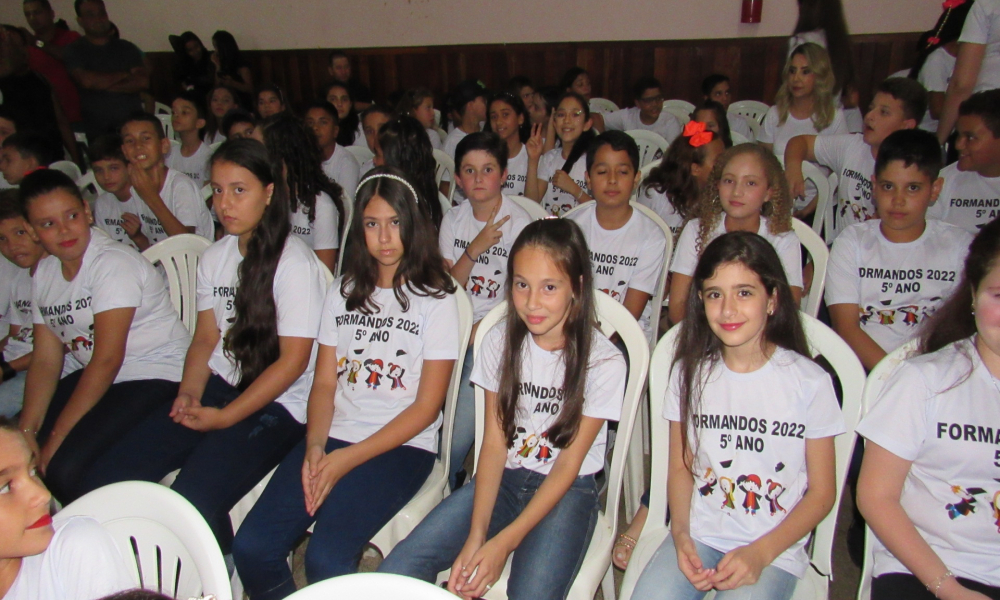 Formatura dos alunos do 5° ano do Ensino Fundamental