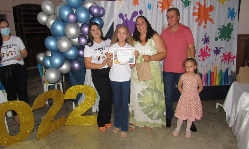 Formatura dos alunos do 5° ano do Ensino Fundamental