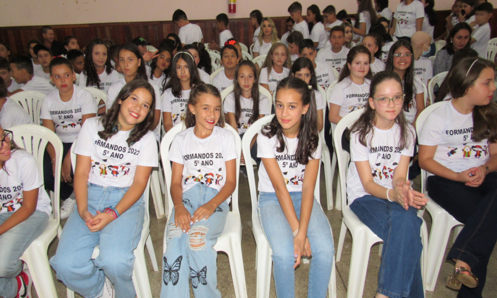 Formatura dos alunos do 5° ano do Ensino Fundamental