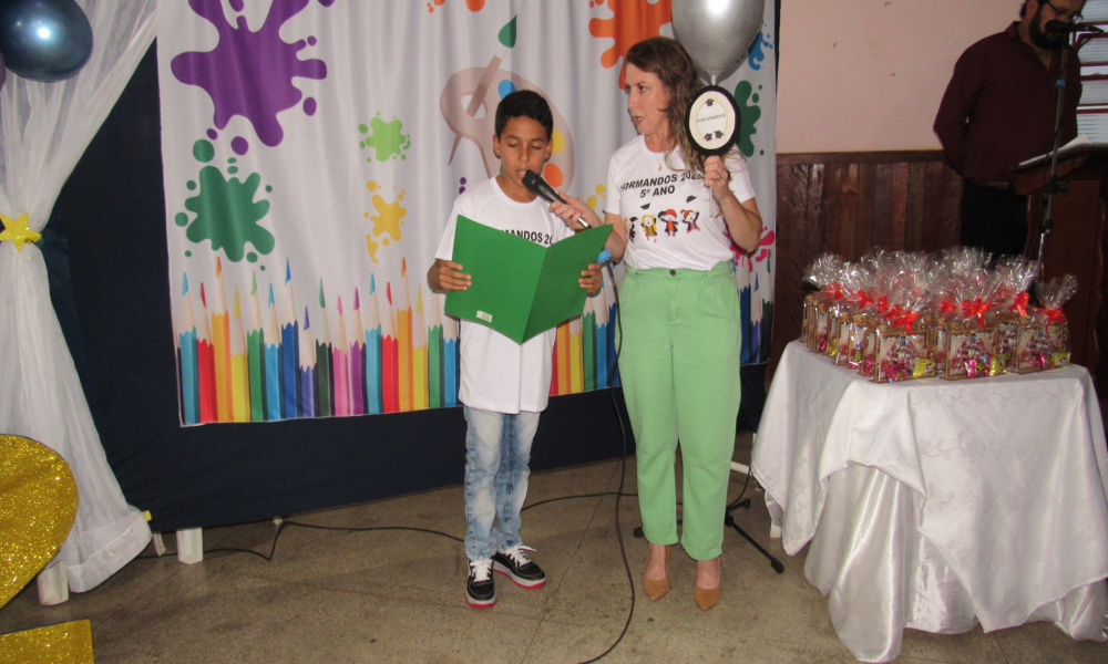 Formatura dos alunos do 5° ano do Ensino Fundamental