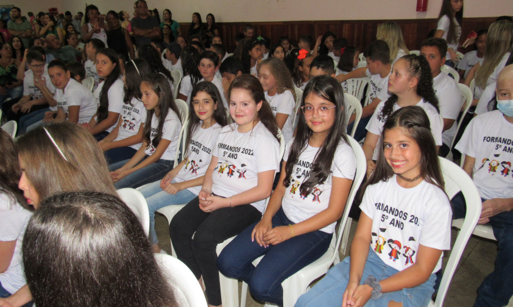 Formatura dos alunos do 5° ano do Ensino Fundamental