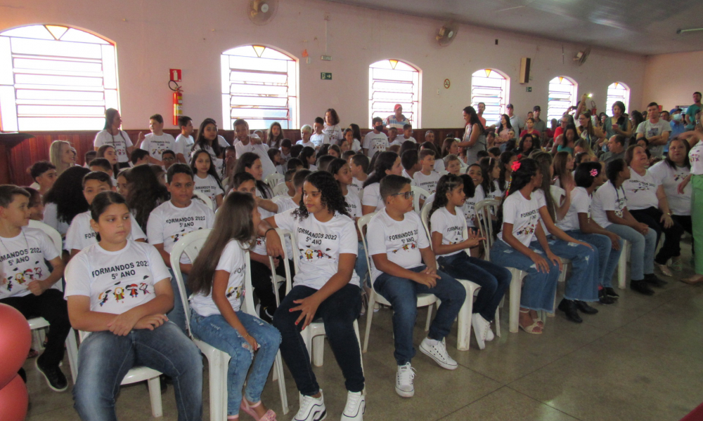 Formatura dos alunos do 5° ano do Ensino Fundamental