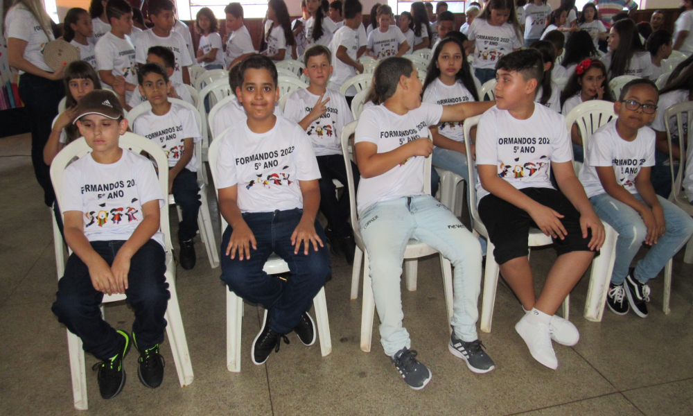 Formatura dos alunos do 5° ano do Ensino Fundamental