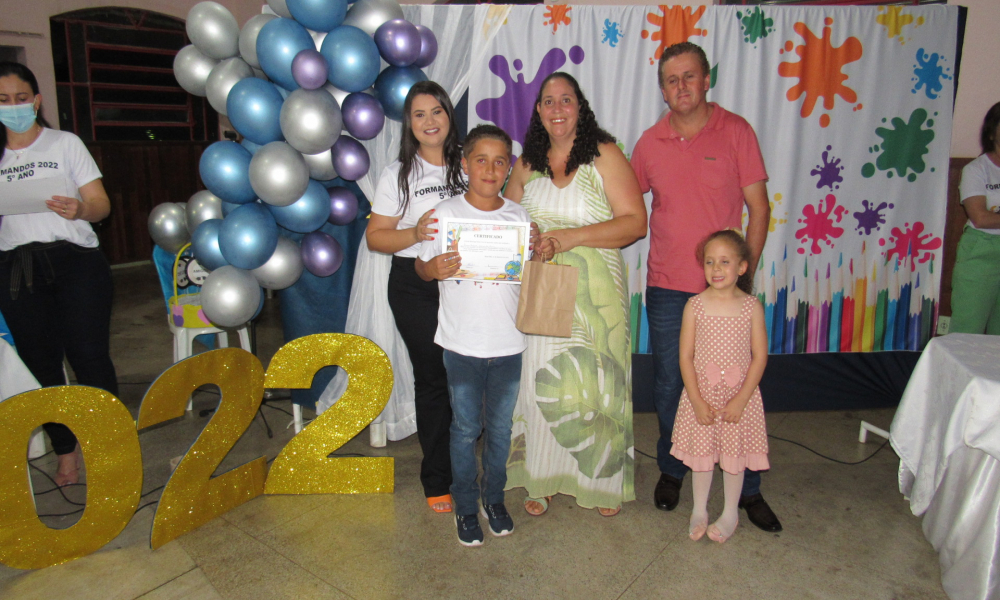 Formatura dos alunos do 5° ano do Ensino Fundamental