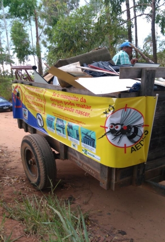 Projeto Cata Trecos no Distrito de Juréia e Bairro Santa Rita de Monte Belo 