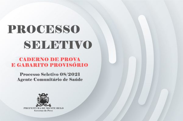 PROCESSO SELETIVO SIMPLIFICADO CADASTRO DE RESERVA- EDITAL Nº 003/2023 -  AGENTE COMUNITÁRIO DE SAÚDE - Prefeitura Municipal de Monte Belo - MG -  Prefeitura de Monte Belo - MG