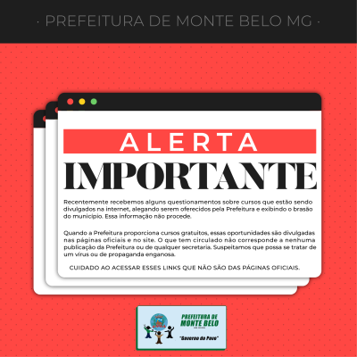 COMUNICADO IMPORTANTE DA JUSTIÇA ELEITORAL - Prefeitura Municipal de Monte  Belo - MG - Prefeitura de Monte Belo - MG